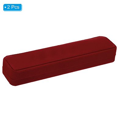 Necklace Box, Single Slot Long Chain Box Vintage Jewelry Holder for Wedding