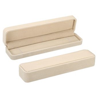 Necklace Box, Single Slot Long Chain Box Vintage Jewelry Holder for Wedding