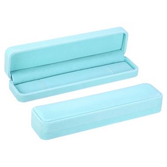 Necklace Box, Single Slot Long Chain Box Vintage Jewelry Holder for Wedding