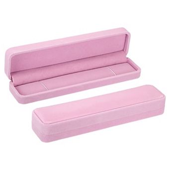 Necklace Box, Single Slot Long Chain Box Vintage Jewelry Holder for Wedding