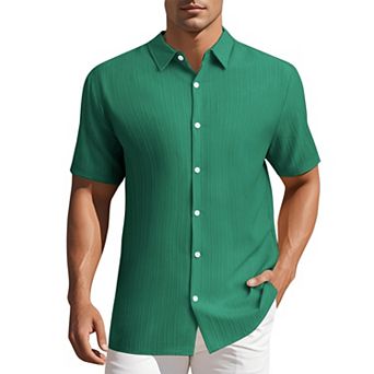 Men's Shirts Short Sleeve Button Down Beach Summer Casual Shirt