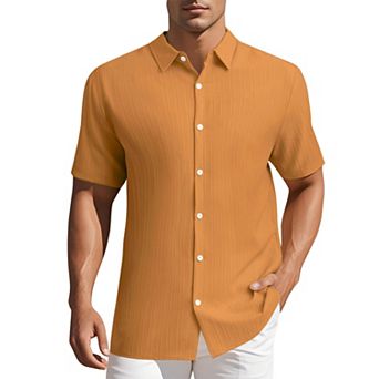 Men's Shirts Short Sleeve Button Down Beach Summer Casual Shirt