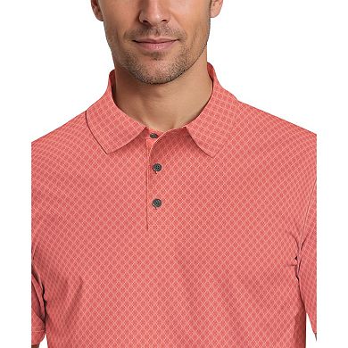 Men's Grand Slam Diamond Jacquard Golf Polo