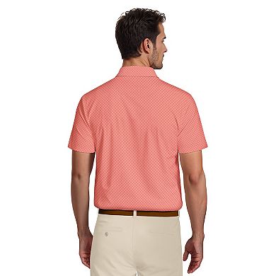 Men's Grand Slam Diamond Jacquard Golf Polo