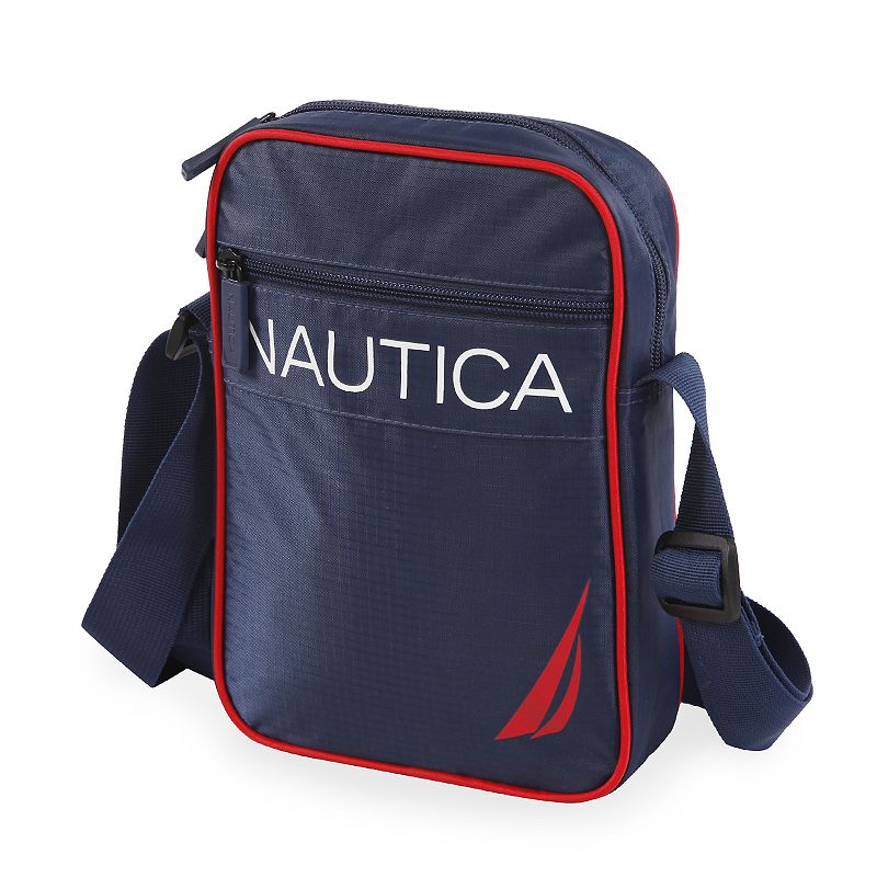 Nautica Navy/Red Shoulder Bag, Blue