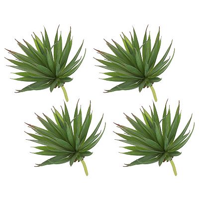4Pcs Artificial Succulent Plants Fake Sword Plant, 7.5 Inch Large Faux  Succulents Unpotted