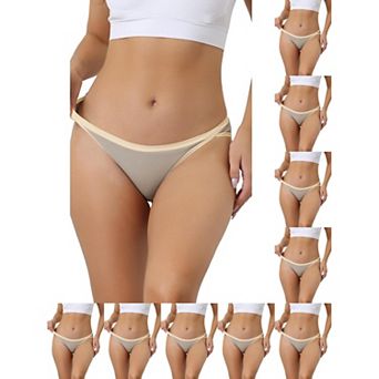 10 Packs Women's Underwear Low Waist Stretch Briefs Soft Underpants Ladies Hi-Cut Panties