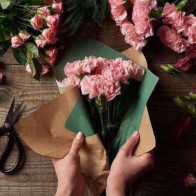 22.8"x22.8" Flower Wrapping Paper, 20 Sheets Non-Woven Waterproof Florist Floral Bouquet Wrap Paper