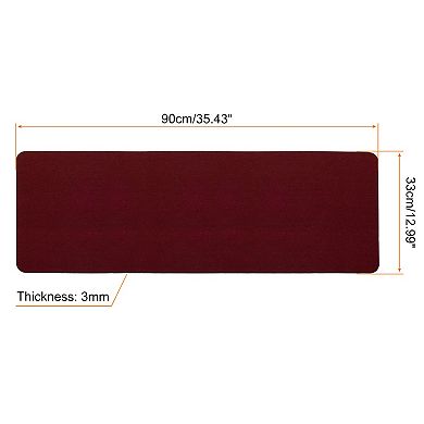 35"x13" Desk Mat Protector, Felt Dual Side Mouse Pad Writing Mat for Office