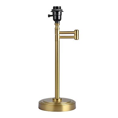 Brushed Brass Swing-Arm Table Lamp