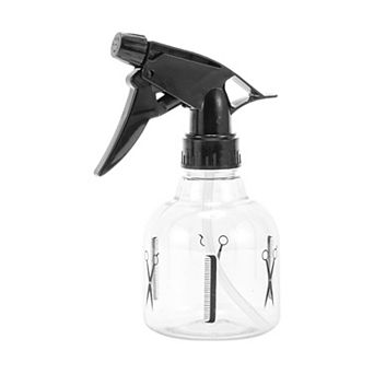 Durable Hair Spray Bottles Hand Pressure Type for Hair 250ml Black Clear 1 pc