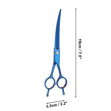 Dog Grooming Scissors, with Ergonomic Handle, Downward Curved Dog Clippers, 7.5 Inch
