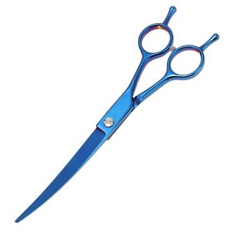 Dog Grooming Scissors, with Ergonomic Handle, Downward Curved Dog Clippers, 7.5 Inch
