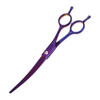 Dog Grooming Scissors, with Ergonomic Handle, Downward Curved Dog Clippers, 7.5 Inch