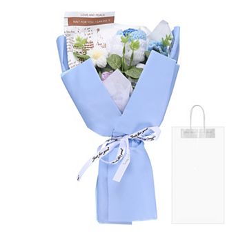 Crochet Flowers Bouquet, Handmade Knitted Bouquet, Crochet Artificial Flower, Graduation Bouquet