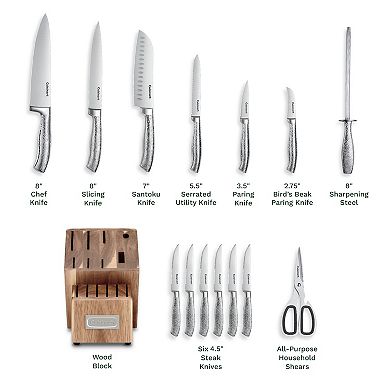 Cuisinart® Stainless Steel Knife Block 15 Piece Set