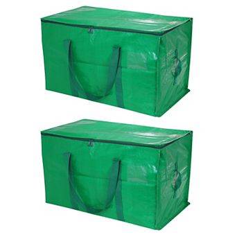 Extra Large Moving Bags, 2 Pack with Reinforced Handles and Zipper Storage Tote Packing Bags