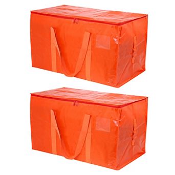 Extra Large Moving Bags, 2 Pack with Reinforced Handles and Zipper Storage Tote Packing Bags