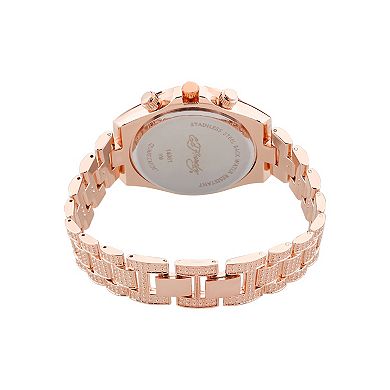 Ed Hardy Women's Colorful Crystal Bezel Rose Gold Tone Watch