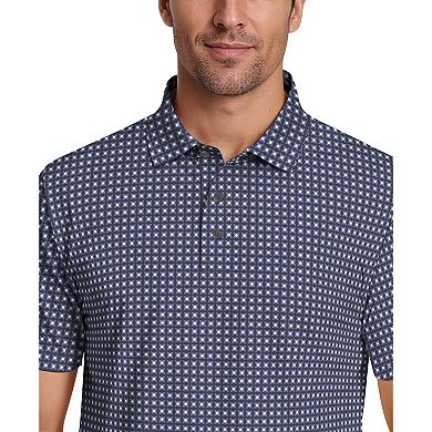 Men's Grand Slam Short Sleeve Mini Geo Golf Ball Polo