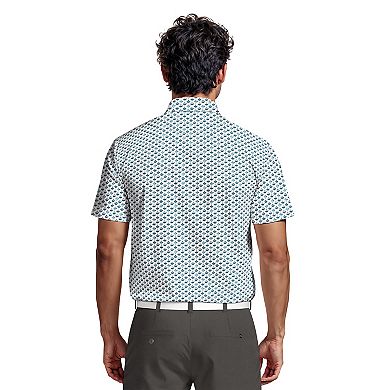 Men's Grand Slam Manhattan Cocktail Print Golf Polo