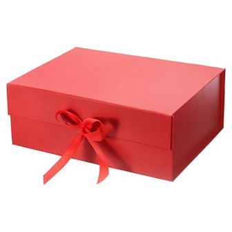 13"x10"x5" Magnetic Gift Box, Collapsible Paper Party Favor Boxes with Lid and Ribbon for Wedding