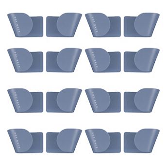 8Pairs of Adjustable Wall Mount Pot Lid Holder Cabinet Door Pot Hangers for Kitchen Wall Mount