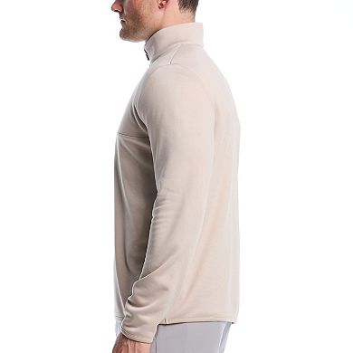 Men's Grand Slam Heather Stripe Fleece 1/4 Zip Golf Pullover