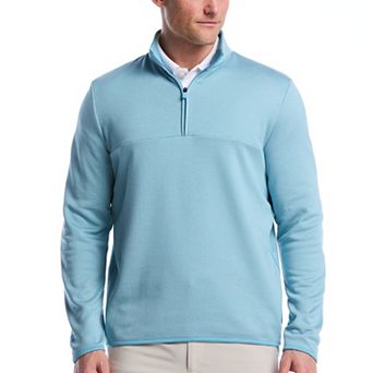 Men's Grand Slam Heather Stripe Fleece 1/4 Zip Golf Pullover