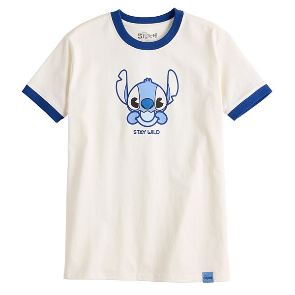 Disney's Stitch Kids Short Sleeve Tee - Vintage White (L(14/16))
