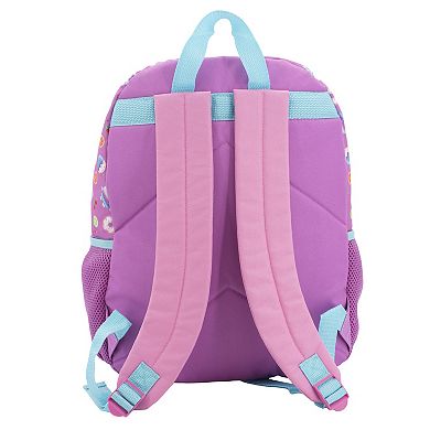 Gabby's Dollhouse 5-Piece Backpack, Lunch Bag, Pencil Case, Squish Ball, & Carabiner Sparkly Set