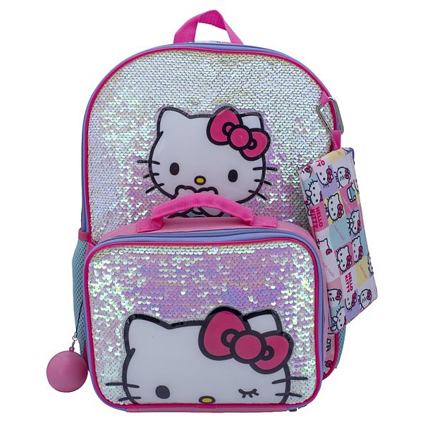 hello kitty backpacks that are new & Friends Carnival Mini Backpack The front pocket is designed with an all over print which continues with all over print on the side panels and straps and even the inner laptop pocket Hello Kitty Strawberry Clear Hooded