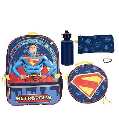 Kids Superman 5-pc. Backpack Set