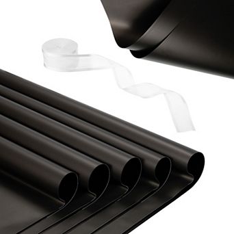 Flower Wrapping Paper Waterproof Flower Paper Wraps with Ribbon Floral Bouquet Supplies