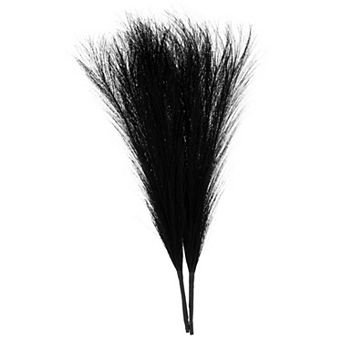 2 pc Faux Pampas Grass 17 Inch 10 Stem Artificial Fake Dried Pampas Grass Decor