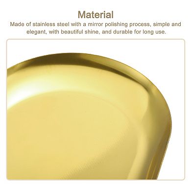 4 Pcs Stainless Steel Decorative Trays, Bathroom Trays, Small Serving Trays