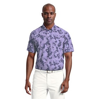 Men's Grand Slam Fall Floral Print Golf Polo