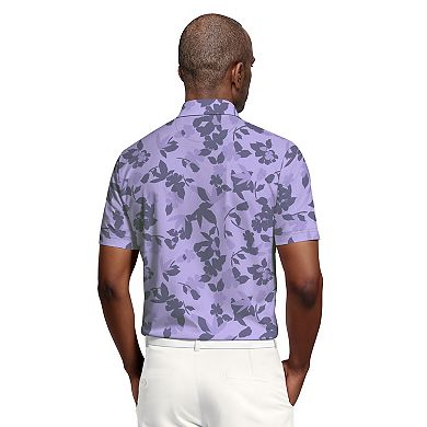 Men's Grand Slam Fall Floral Print Golf Polo