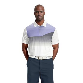 Men's Grand Slam Linear Chest Print Golf Polo