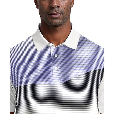 Men's Grand Slam Linear Chest Print Golf Polo