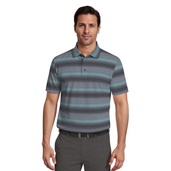 Men's Grand Slam Textured Stripe Golf Polo