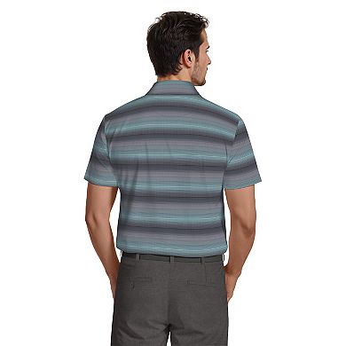 Men's Grand Slam Textured Stripe Golf Polo