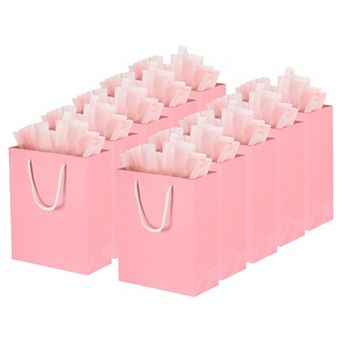 8.6"x3.9"x10.6" Favor Gift Bags Bulk, 12 Set Medium Size Party Favor Bags Goodie Tote