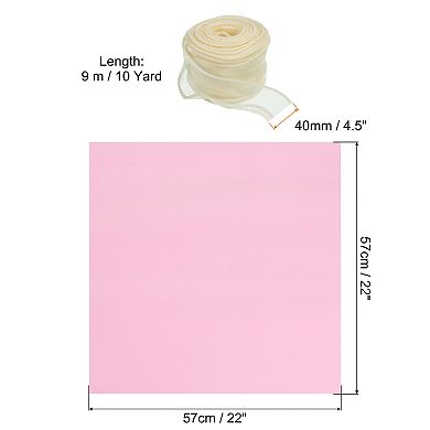 20 Sheets Flower Wrapping Paper, 22x22 Inch Floral Packaging Waterproof Paper with Ribbons
