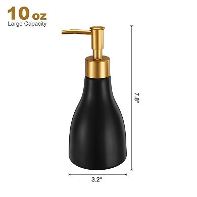 1Pc 9.5 Oz Soap Dispenser Hand and Dish Soap Dispenser Detergent Lotion Dispenser with Pump Ceramic