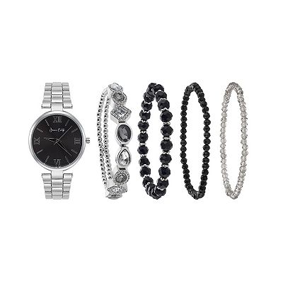 Black Crystal Watch and Bracelet set Bulova Men main image 2