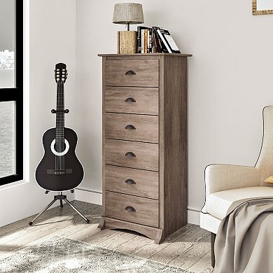 Prepac Tall 6-Drawer Dresser