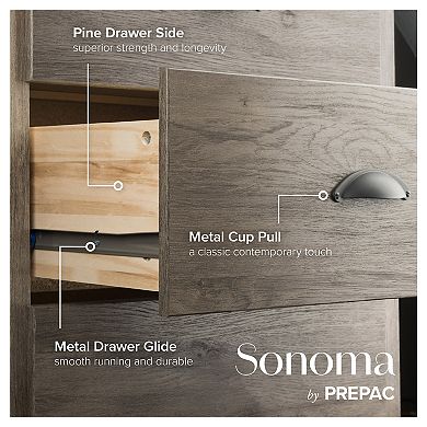 Prepac Tall 6-Drawer Dresser