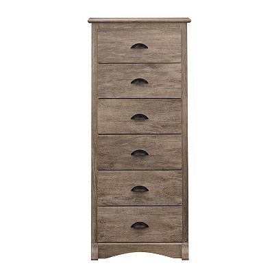 white christmas dresses Modern 6 Drawer Dresser, Dressers for Bedroom, Tall Chest of Drawers Closet  Organizers & Storage Clothes main image 1