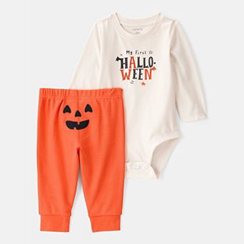 Baby Carter’s 2 pc My First Halloween Long-Sleeve Bodysuit & Pant Set